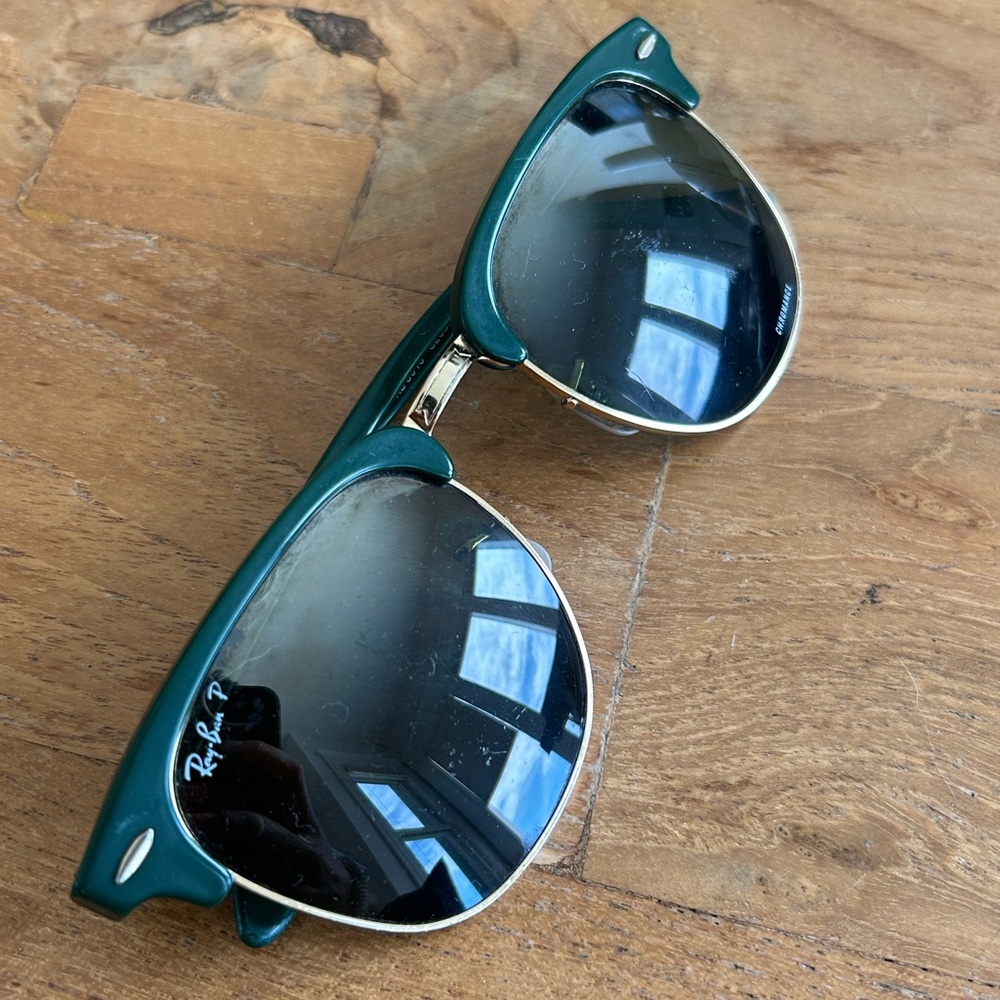 RayBan Clubmasters Chromance Large polarized sunglasses preloved